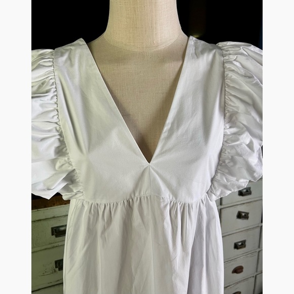Anthropologie Flutter Sleeve Babydoll Dress S - Picture 2 of 10